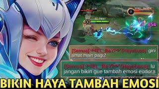 EUDORA BIKIN HAYABUSA TAMBAH EMOSI! DI AWAL SUDAH STRESS, DI LOCK EUDORA MAKIN EMOSI BERAT! MLBB