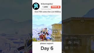 Goal 10k subscribe Last 60Day6 #krgamingislive #bgmi #shorts ‎@krgamingislive 