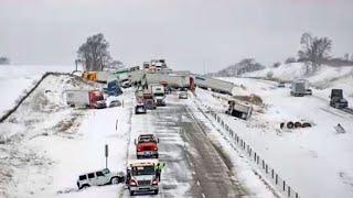 Chaos in London Today! Heavy Snow Storm Buried Homes and Cars in Ontario