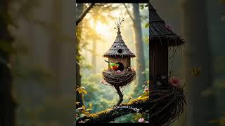 Whimsical Birdhouse Chronicles #birdsinmotion05 #ai #birds #nature #shorts