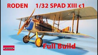 Roden 1/32 SPAD XIII c1 - Full build