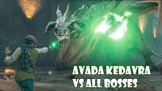 Max Level Avada Kedavra VS ALL Bosses & Enemies - Hogwarts Legacy