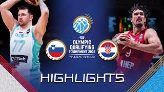 Croatia  shock Slovenia  with opening OQT win in Athens | Highlights | FIBA OQT 2024 Greece