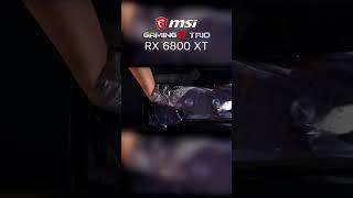 MSI Gaming X Trio RX 6800 XT unboxing (benchmarks in the description) #rx6800xt #6800xt #shorts