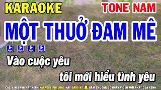 Karaoke Một Thuở Đam Mê Nhạc Sống Karaoke Tone Nam | Karaoke Phi Long