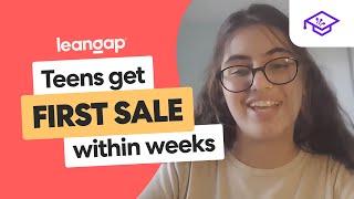 Teens get their first sale in only 2 weeks | Leangap Online | Demo Day 2023