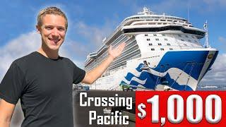 I spent 26 DAYS on a CRUISE SHIP for $1,000!   (My epic transpacific journey and how I did it)