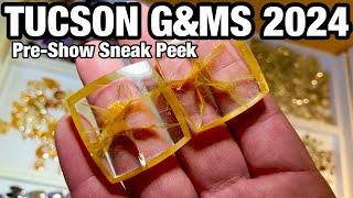 Tucson Gem Show 2024 Pre Sale Sneak Peek - Pueblo & Red Lion - Brazilian Stone, Jade, & Amber