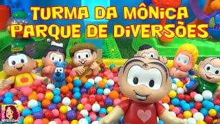 Turma da Mônica [PARQUE DE DIVERSÕES]  com 1 piscina [de bolinhas] turmadamonica #piscinadebolinhas