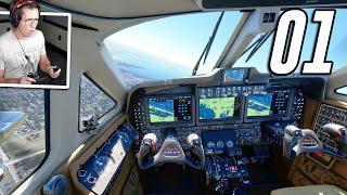 Microsoft Flight Simulator - Part 1 - FIRST SOLO FLIGHT!