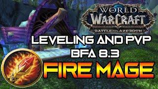 WoW BFA 110-120 Fire Mage PvP and Leveling