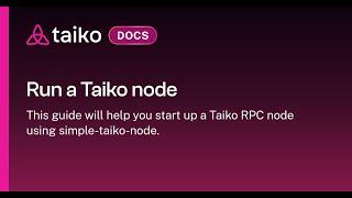 How to run a Taiko Node on Node on Mintair | Setting up Taiko Node