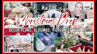 PREPARING FOR CHRISTMAS DECORATING! | DECOR PLANS, VLOGMAS, + ORGANIZE WITH ME 2021