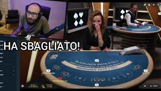 DEALER Sbaglia a Dare le Carte in Live Da MARZA al BlackJack! *LICENZIATA*