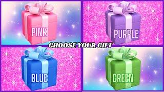 Choose YOUR Gift! Pink, Purple, Blue and Green edition 4 Giftbox challenge