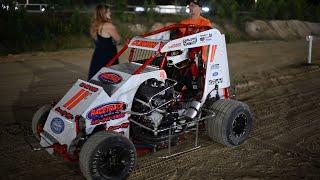 Nicole Corbin First Hyper 600cc Micro Sprint Race at Middleford Speedway!