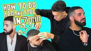 HOW TO DO A FADE IN 7 MIN (DRAKE ?!?!?!?) AMAZING HAIRCUT WITH FE THE XIII