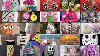 100+ amazing stone painting ideas/100+ easy rock painting ideas#craftymagic #stonepaintingideas#diy