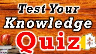  [PUB QUIZ] Test My Knowledge Quiz and Answers Multiple Choice Questions