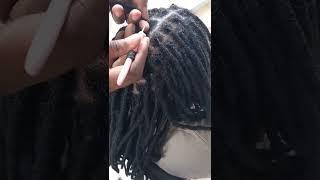 Crochet Retwist / root maintenance on locs