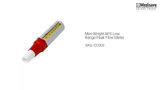 Mini Wright AFS Low Range Peak Flow Meter CC002