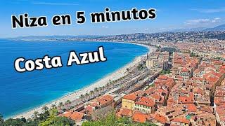 ️ NIZA en 5 minutos (4K) 🟡 TOP 10 lugares imprescindibles | Francia