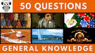 General Knowledge Quiz Trivia #167 | Spices, Nostradamus, Poker player, Baseball Pit, Lake Geneva