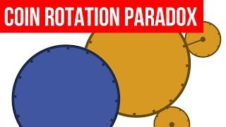 Coin rotation paradox