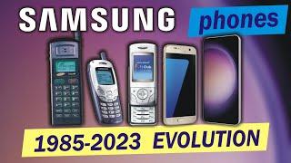 Samsung phones evolution 1985-2023