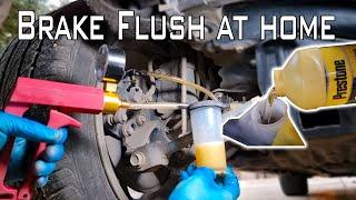 Here is How to TEST and FLUSH brake fluid without removing wheels/one man brake fluid change