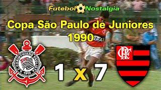 Corinthians 1 x 7 Flamengo - 25-01-1990 ( Copa São Paulo de Juniores )