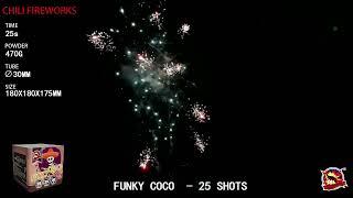 Funky Coco! 500 Gram Cake by "Black Scorpion Fireworks"