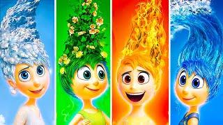 Inside Out 2: Joy’s Four Elements Glow Up! From Nerd To Popular! Extreme Makeover