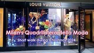 Quadrilatero d’oro Milan walk Christmas 2024