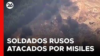 Así fueron atacados soldados pertenecientes a las fuerzas rusas por misiles HIMARS