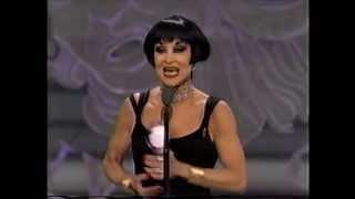 Chita Rivera wins 1993 Tony Award for Best Actress in a Musical