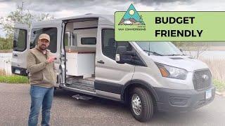 Budget-Friendly Custom Van Build Tour: Ford Transit 148 Medium Roof