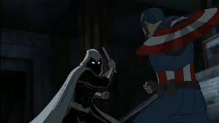 Moon knight Vs Captain America,  iron Man ,and Black Widow