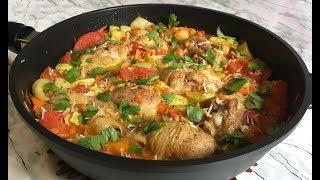 Супер Просто Курица с Овощами Вкусный и Быстрый Обед / Курица на Сковороде / Chicken with Wegetables