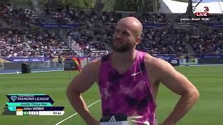 Men's javelin throw Paris 2024 Diamond League.