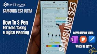 How to Use S Pen for Note-Taking and Digital Planning with Samsung S23 Ultra