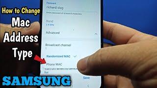 How to change Mac address type on Samsung Galaxy A02