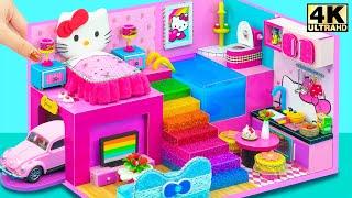 DIY Hello Kitty Dream House with Pool & Garage and Cute Miniature Craft ️ DIY Miniature House