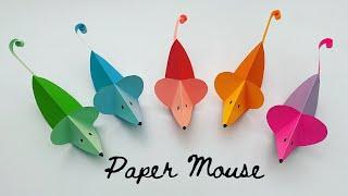 How to make easy paper mouse  / paper crafts for kids/ paper craft #shorts (1-minute video)
