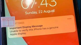 Mengatasi important display message pada iphone 11 - iphone 12 promax