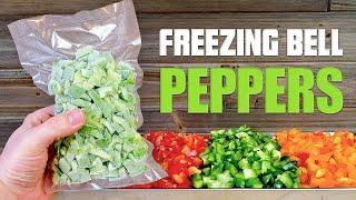 How to Freeze Bell Peppers - Preserving Raw Peppers by Freezing (without blanching)