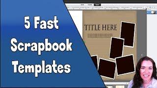 5 Simple Scrapbook Layouts