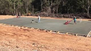 Finishing Concrete Pad 40x80