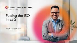 Putting the ISO into ESG