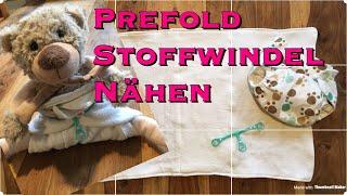 Upcycling Idee Stoffwindel Prefold Saugeinlagen nähen aus Bettlaken / Stoffrest ohne Schnittmuster